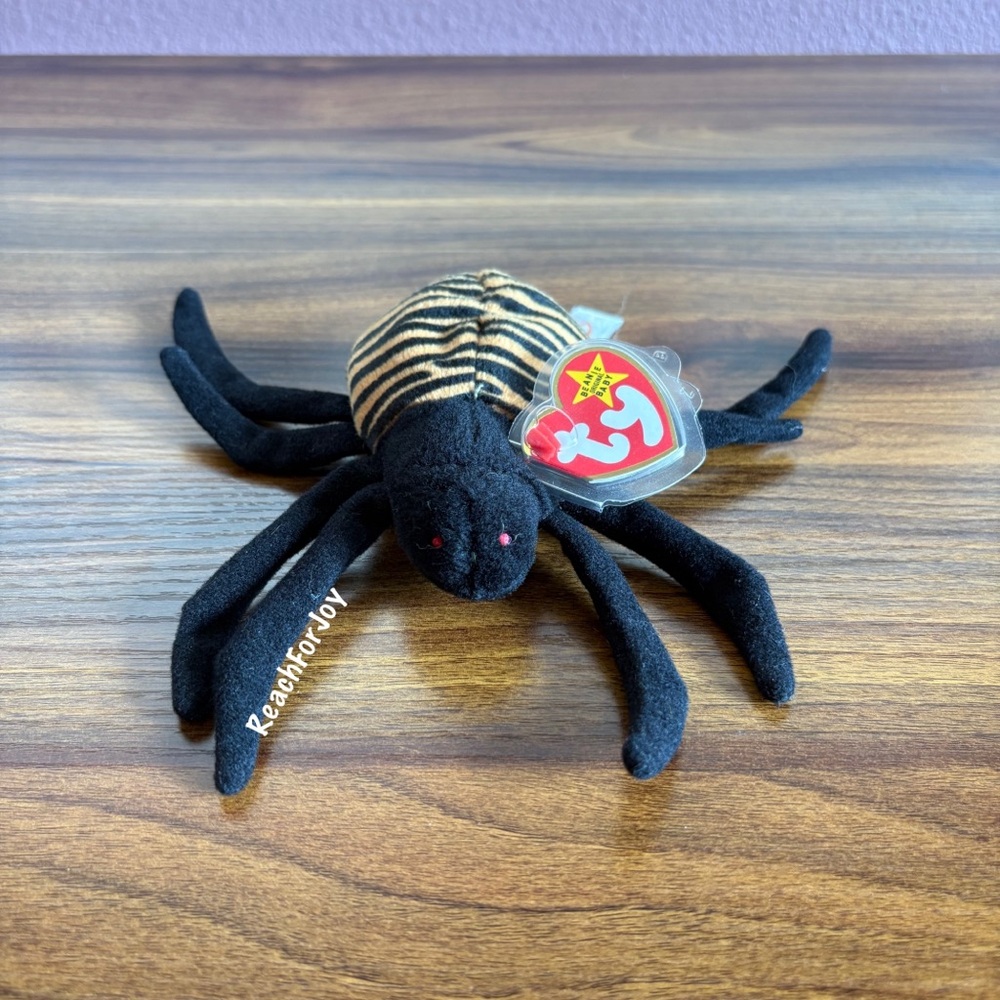 Beanie Baby Spinner Black Widow Spider Plush